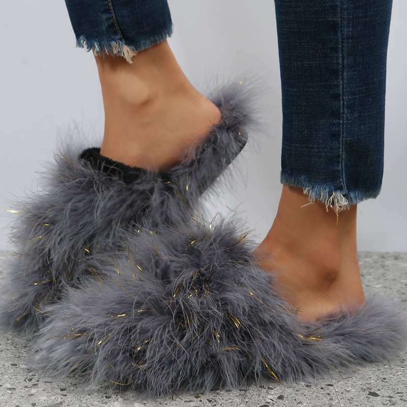 Women Luxury Fur Slippers 2025 - Women'S Fashion Spring 2025 のレビューと価格