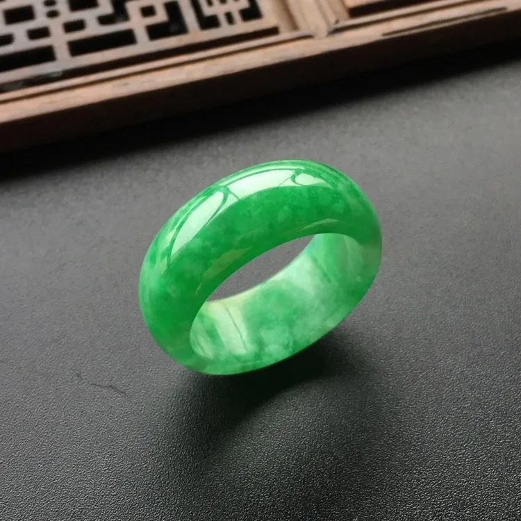 Natural Green Jade Ring Jadeit - Women Fashion Jewellery のレビューと価格
