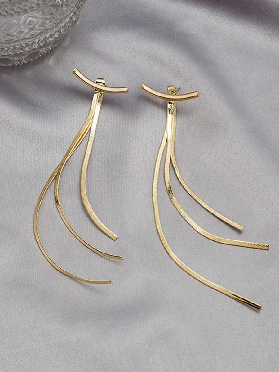 Gold-Tone Curved Bar Top Tripl - Women'S Fashion Layering のレビューと価格