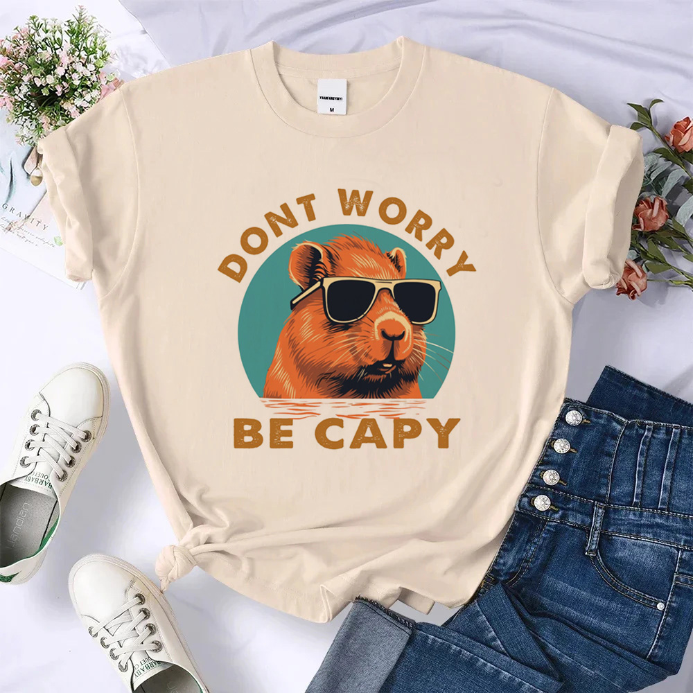 Capybara t shirt women Japanes - Women Fashion 80S のレビューと価格