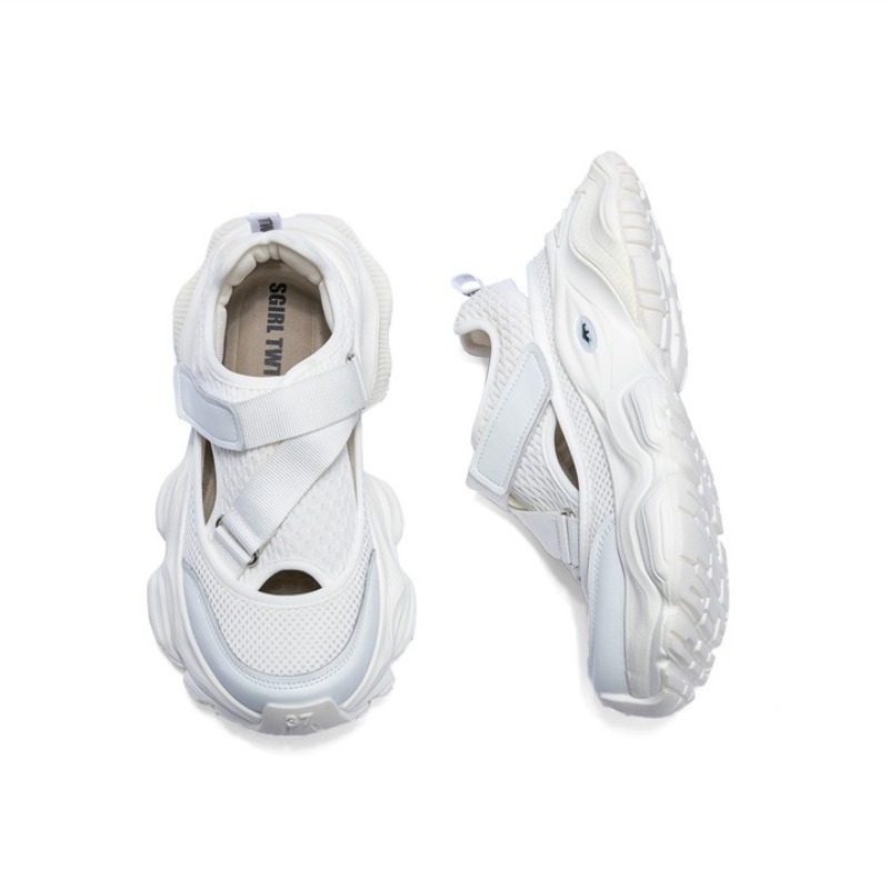 Women's Hollow Breathable Dad  - Women'S Fashion Velcro Sneakers のレビューと価格