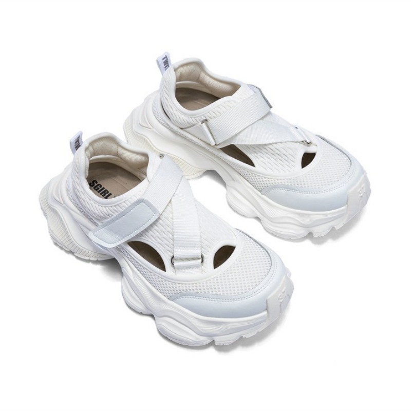 Women's Hollow Breathable Dad  - Women'S Fashion Velcro Sneakers のレビューと価格