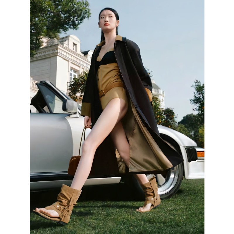 Studed Clip-Toe Block Heel San - Women'S Fashion Boots のレビューと価格