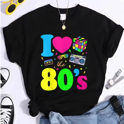 New Fashion I Love The 80s T-S - Women'S Fashion From The 80S のレビューと価格