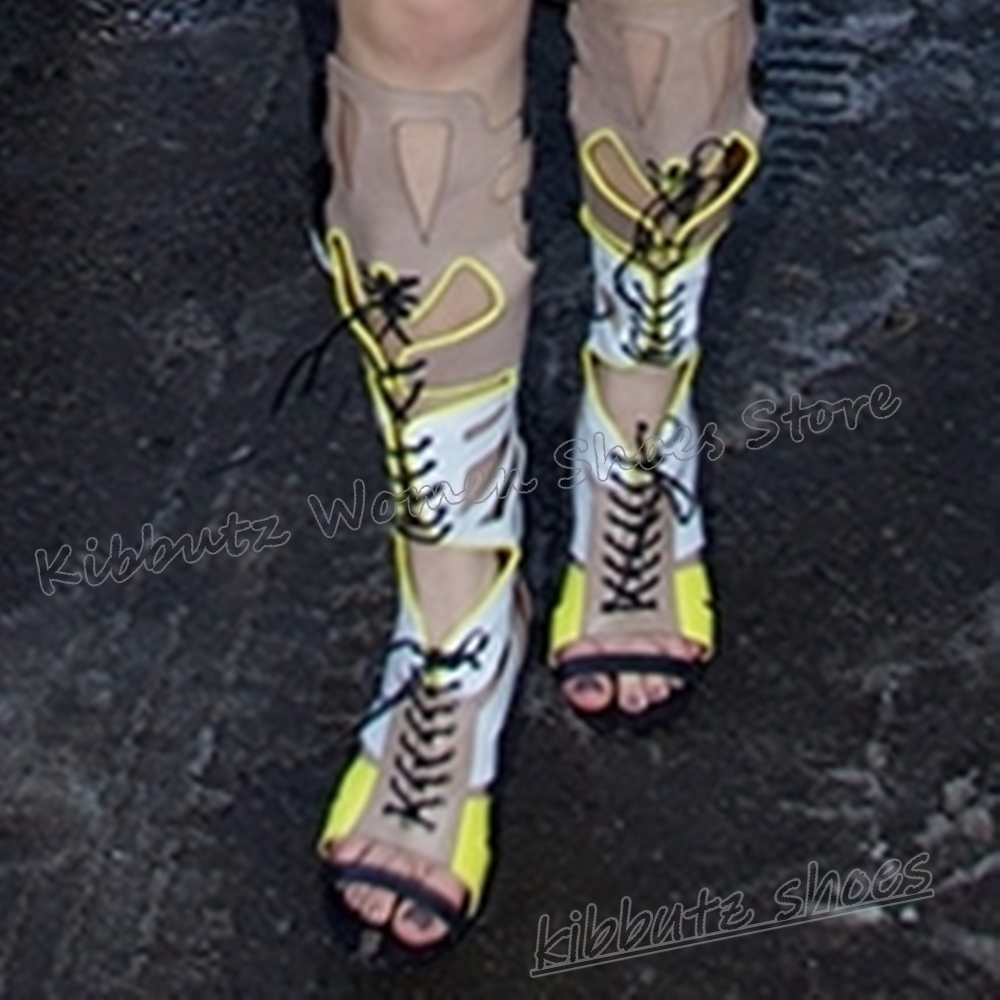 Sneaker Boot Knee High Lace-Up - Sneakers Fashion Women のレビューと価格