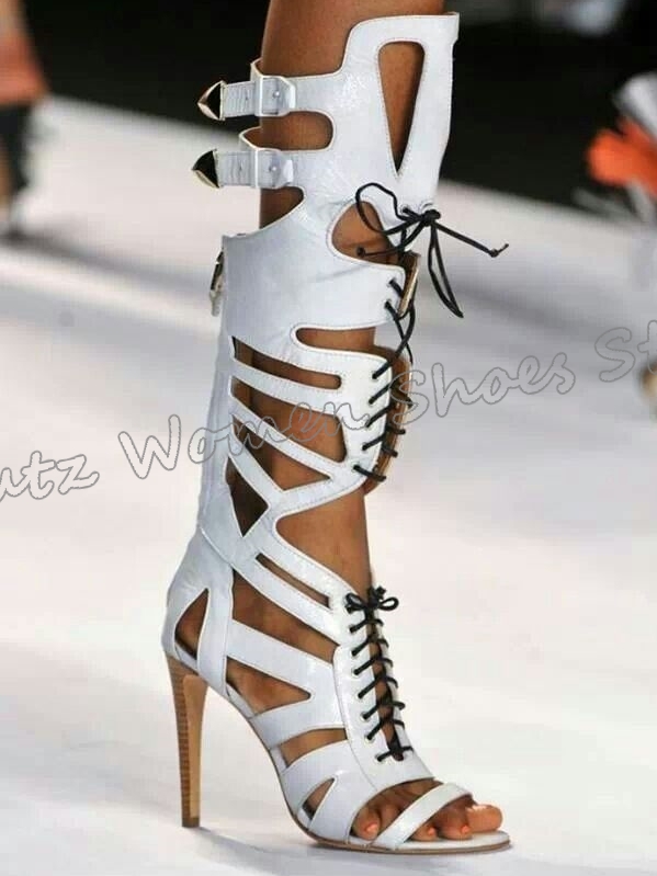 Sneaker Boot Knee High Lace-Up - Sneakers Fashion Women のレビューと価格