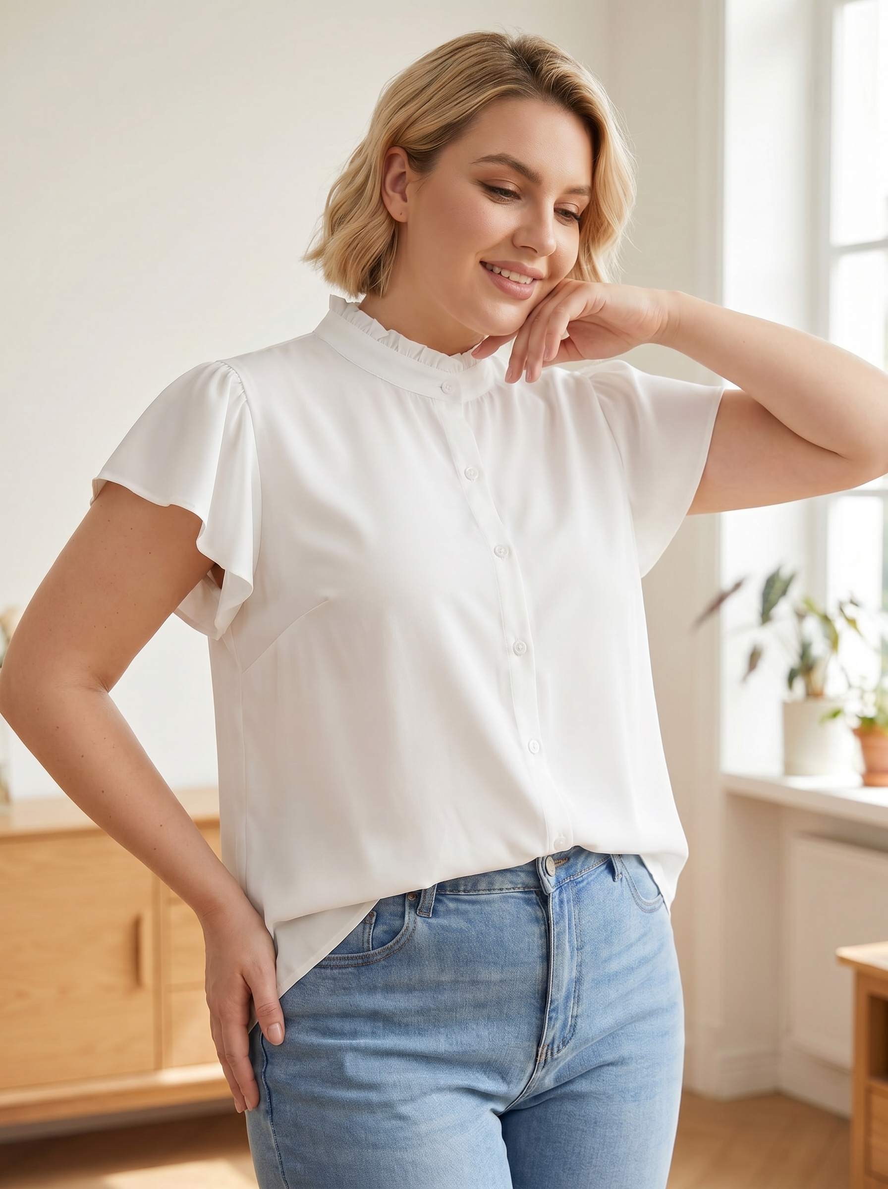 Gadinus Plus Size Women's Flut - Women'S Fashion Essentials のレビューと価格