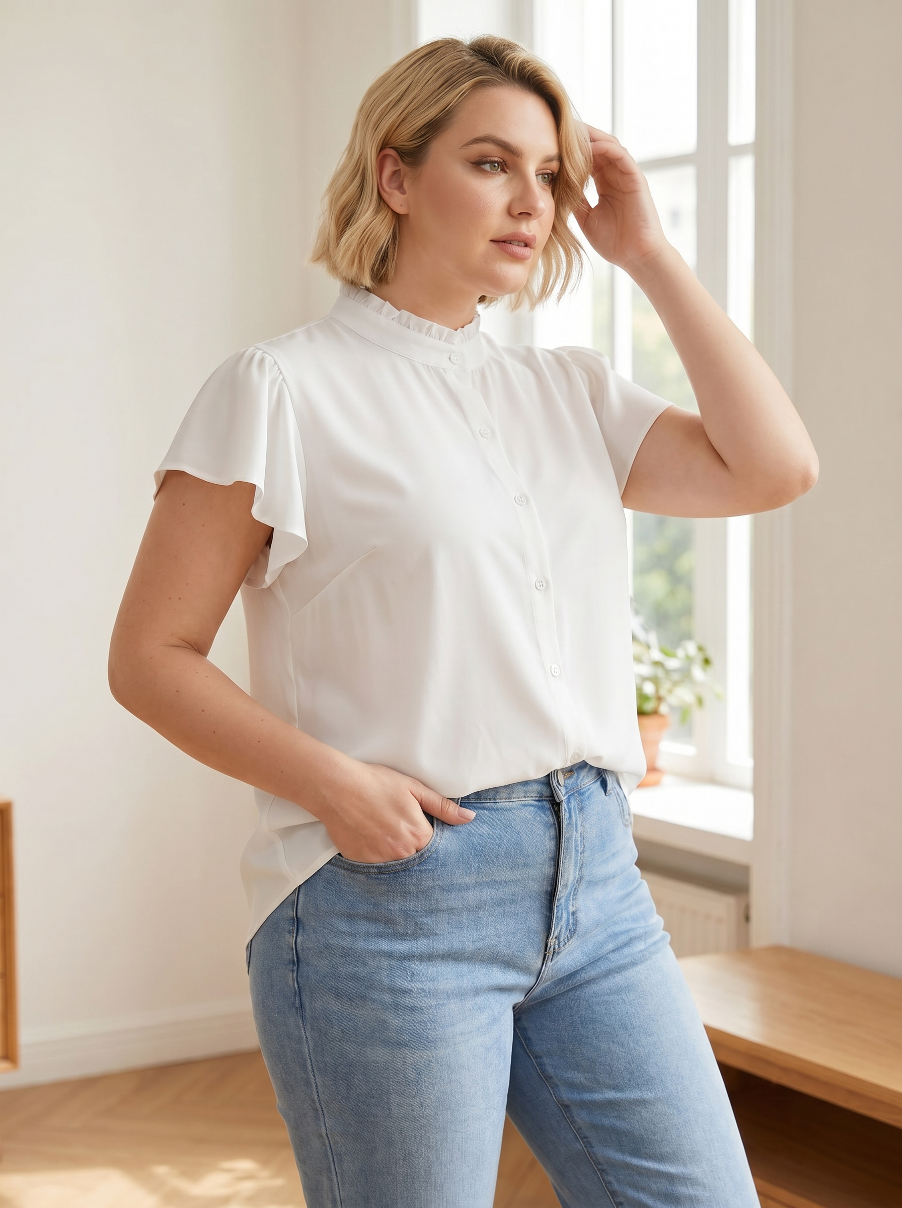 Gadinus Plus Size Women's Flut - Women'S Fashion Essentials のレビューと価格