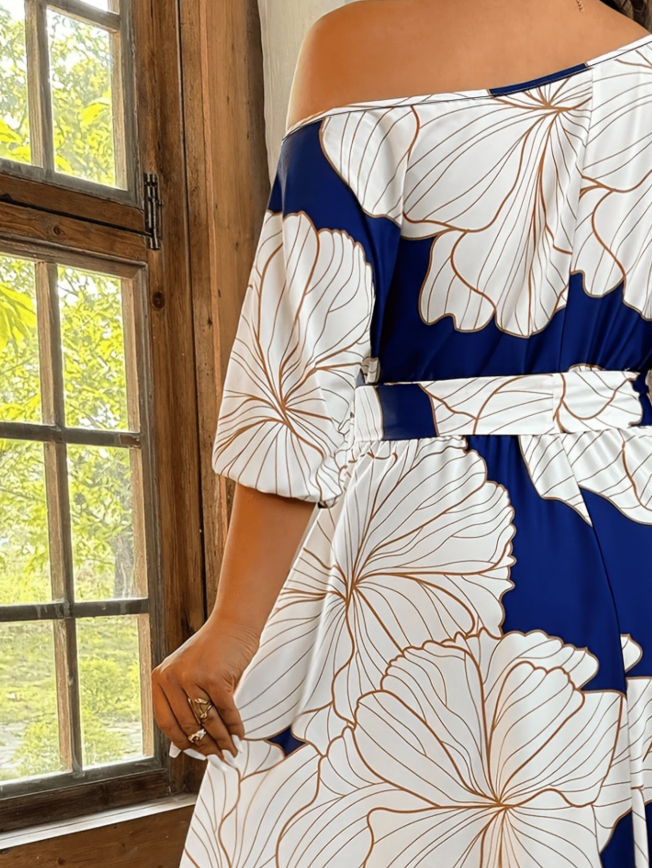 Elegant Multicolor Floral Patt - Women Fashion Usa のレビューと価格
