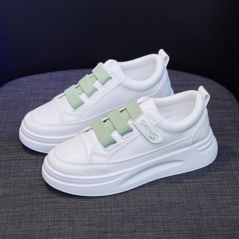 High Top White Sneakers 2025 W - Women'S Fashion Velcro Sneakers のレビューと価格