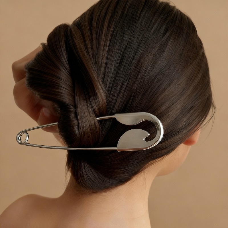 Bold Safety Pin Oversized Hair - Women'S Fashion Edgy のレビューと価格