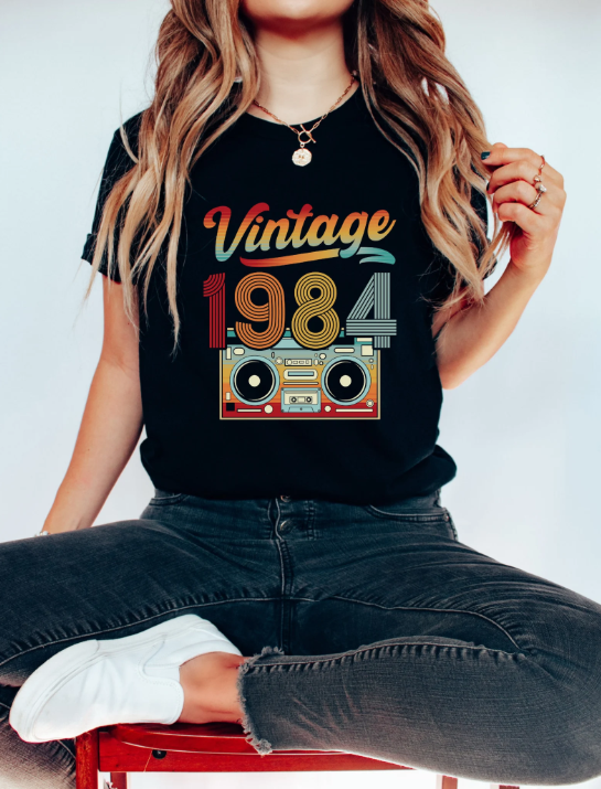 Vintage 1984 Cassette Tape Gra - Women'S Fashion From The 80S のレビューと価格