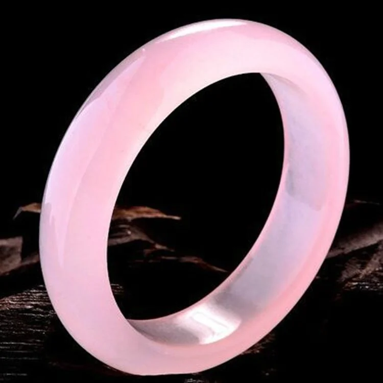 Genuine Natural Pink Jade Bang - Women Fashion Jewellery のレビューと価格
