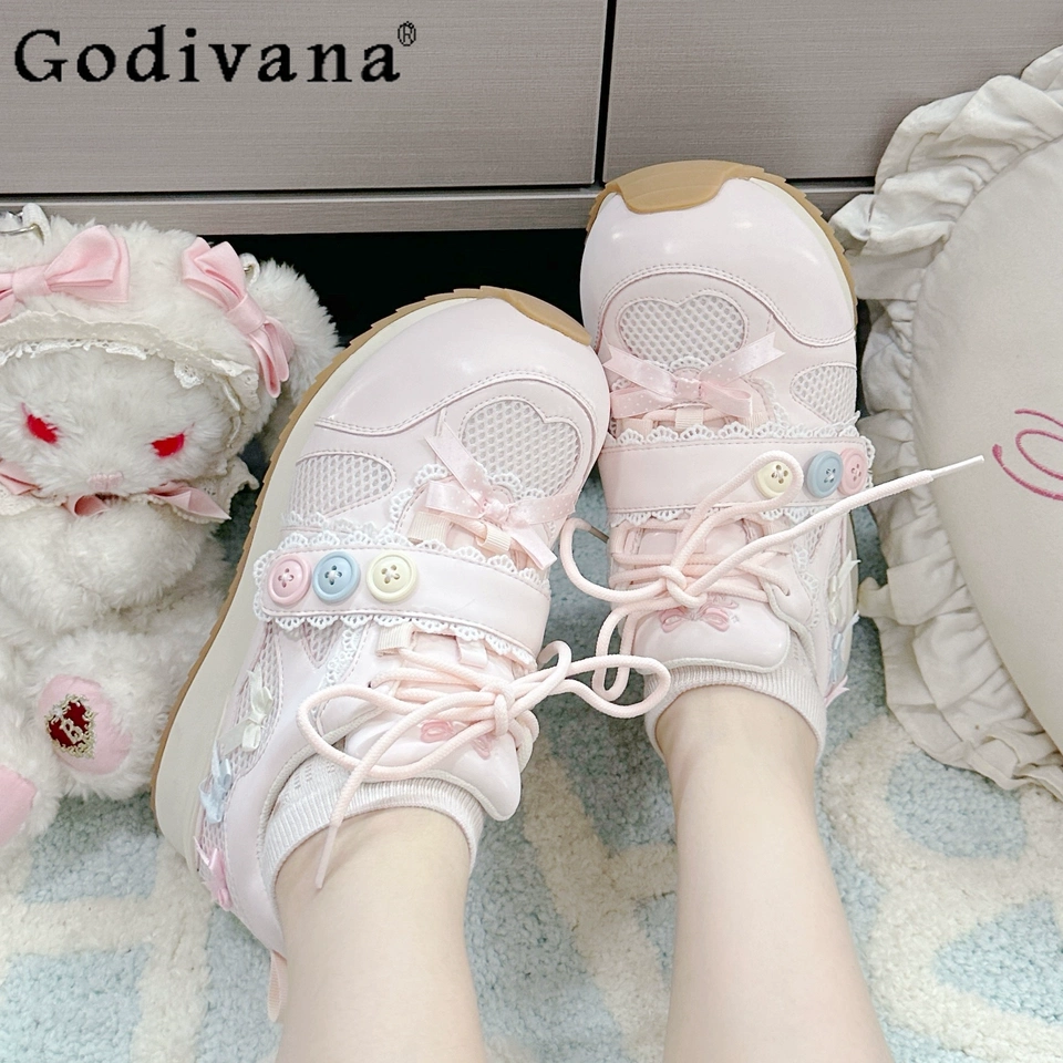 Japanese Cute Girls Sweet Lo S - Sneakers Fashion Women のレビューと価格