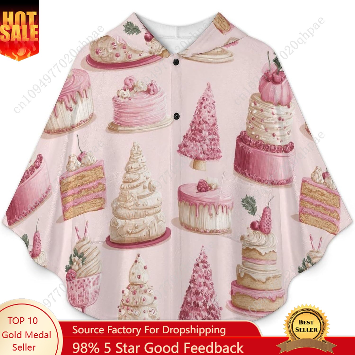 Cozy Flannel Blanket Sweater,P - Hoodie Women Oversized のレビューと価格