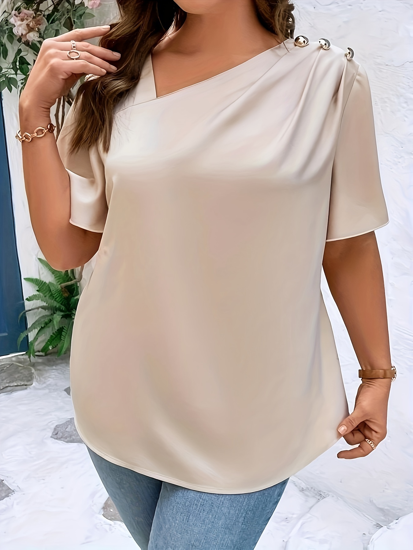 Plus SizeTemperament Blouse Ca - Women'S Fashion Essentials のレビューと価格