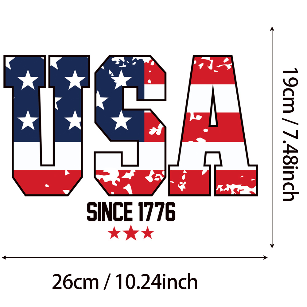 1pcs USA 1776 American Flag Pa - Women Fashion Usa のレビューと価格
