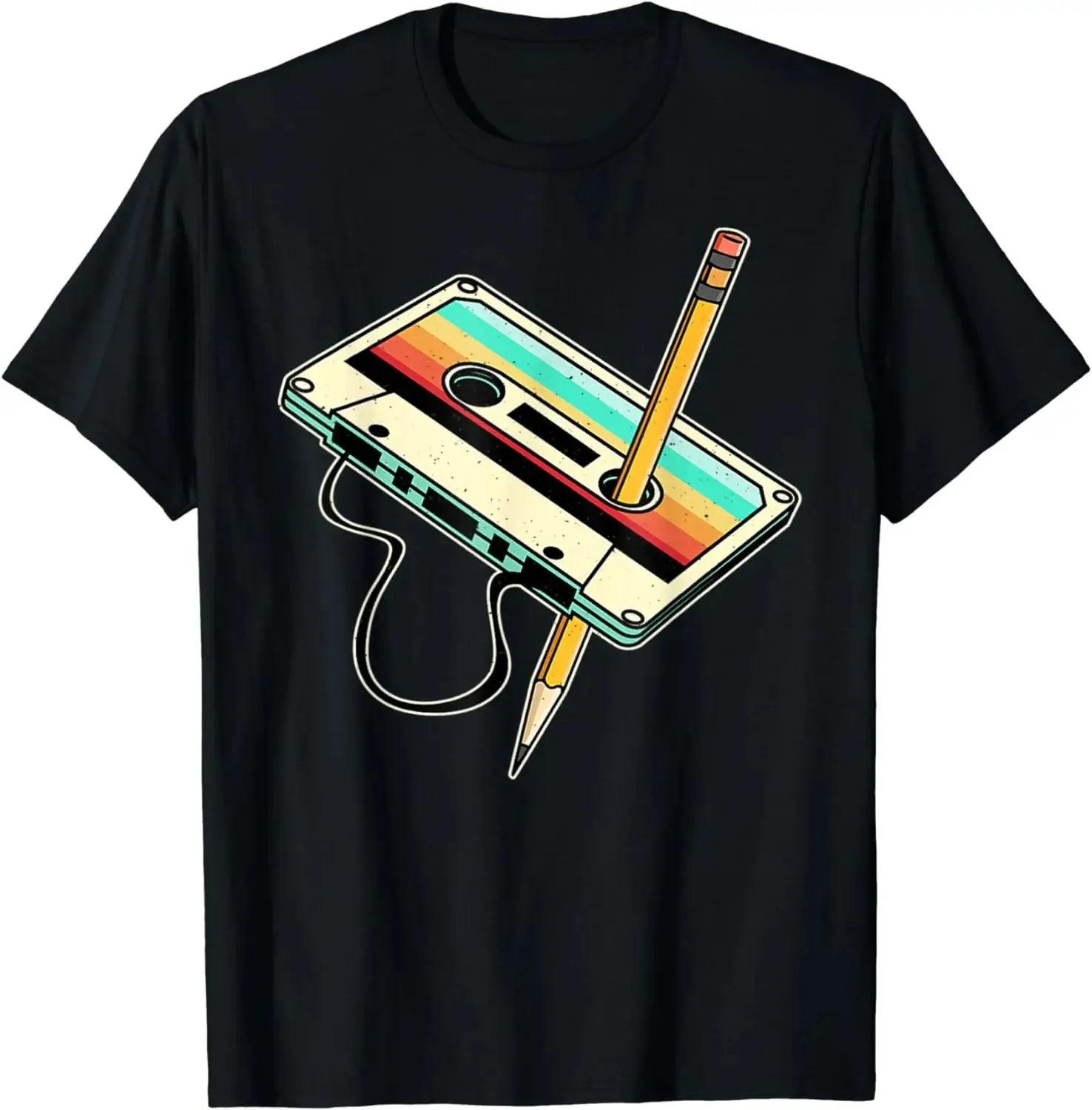 80s Cassette Pencil 80s Retro  - Women Fashion 80S のレビューと価格