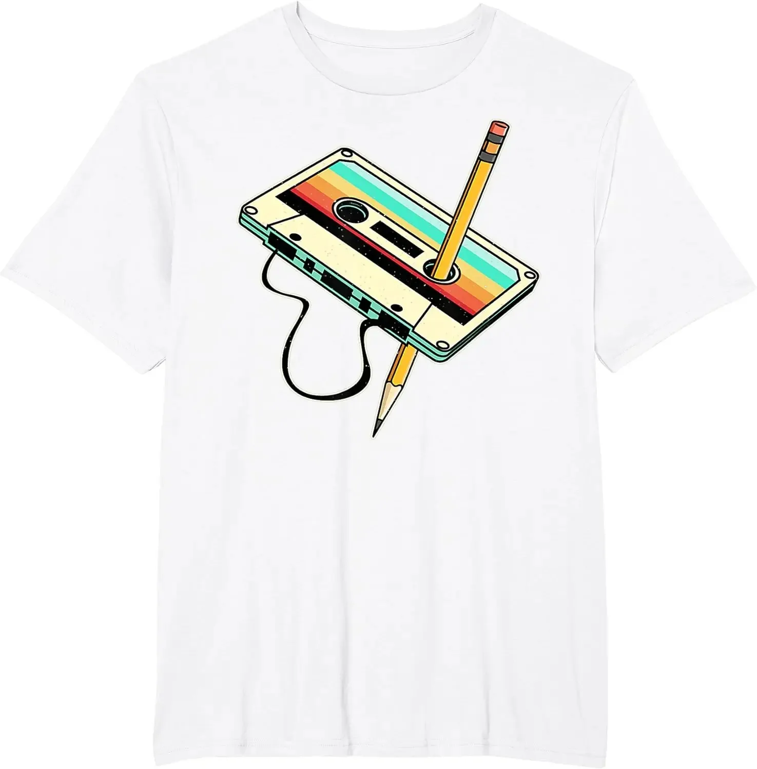 80s Cassette Pencil 80s Retro  - Women Fashion 80S のレビューと価格
