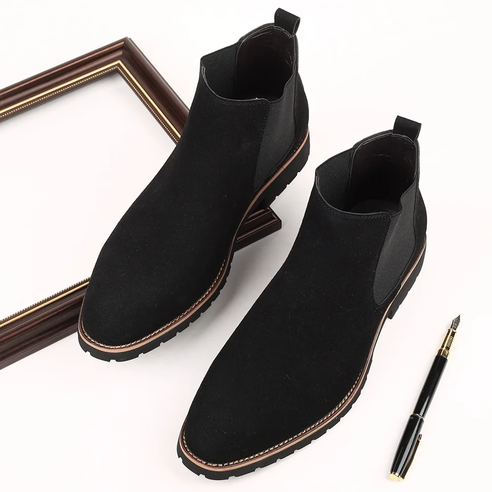 Men Ankle Boots British Style  - Women'S Fashion Business Casual のレビューと価格