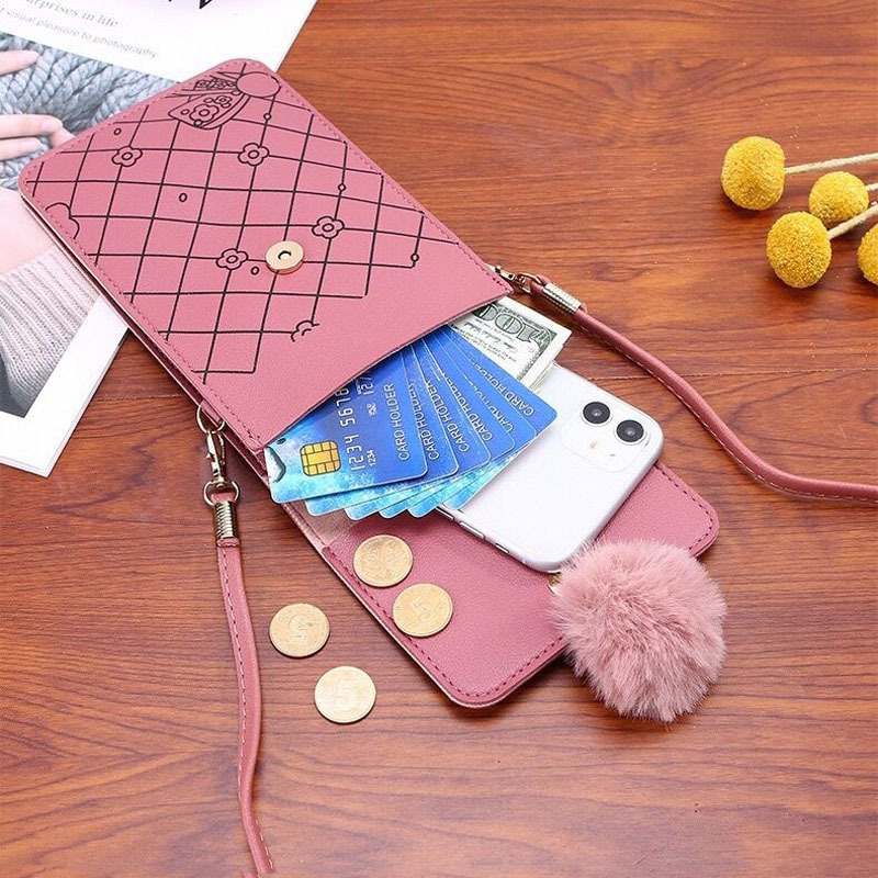 Cute Cartoon Pattern Touch-Scr - Crossbody Bag Women のレビューと価格