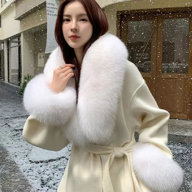 2025 Real Fox Fur Collar Winte - Women'S Fashion Essentials のレビューと価格