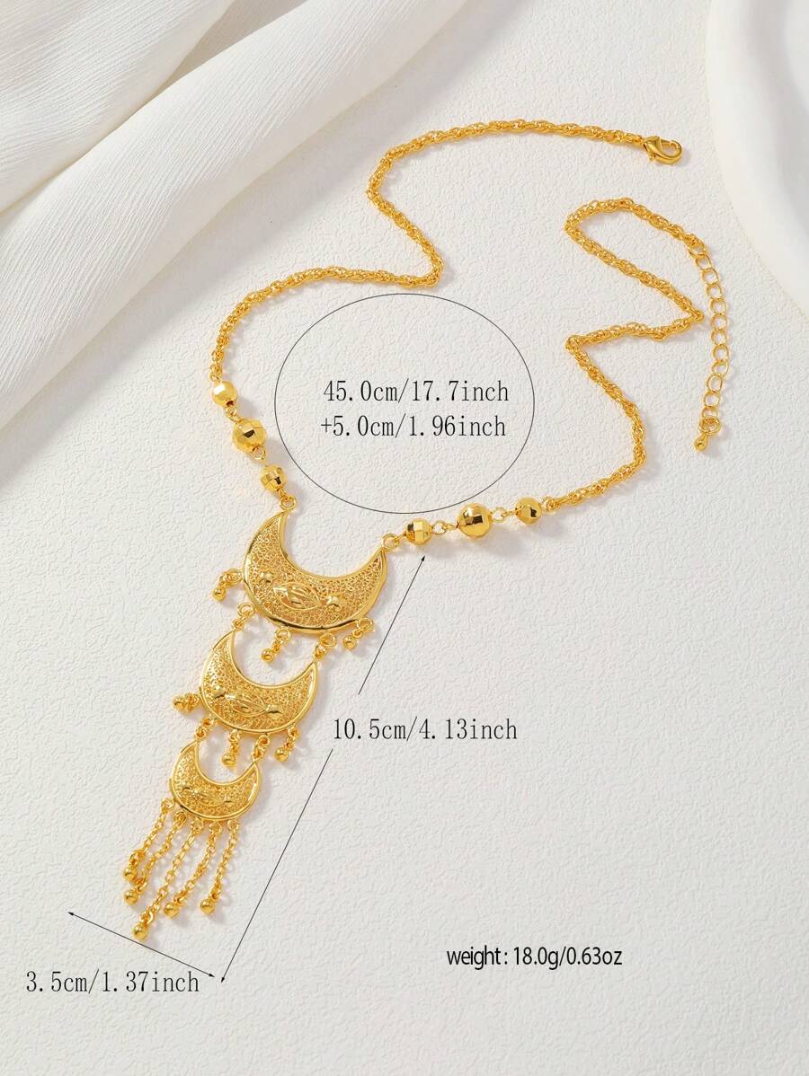 Elegant Gold-Tone Crescent Moo - Women'S Fashion Layering のレビューと価格