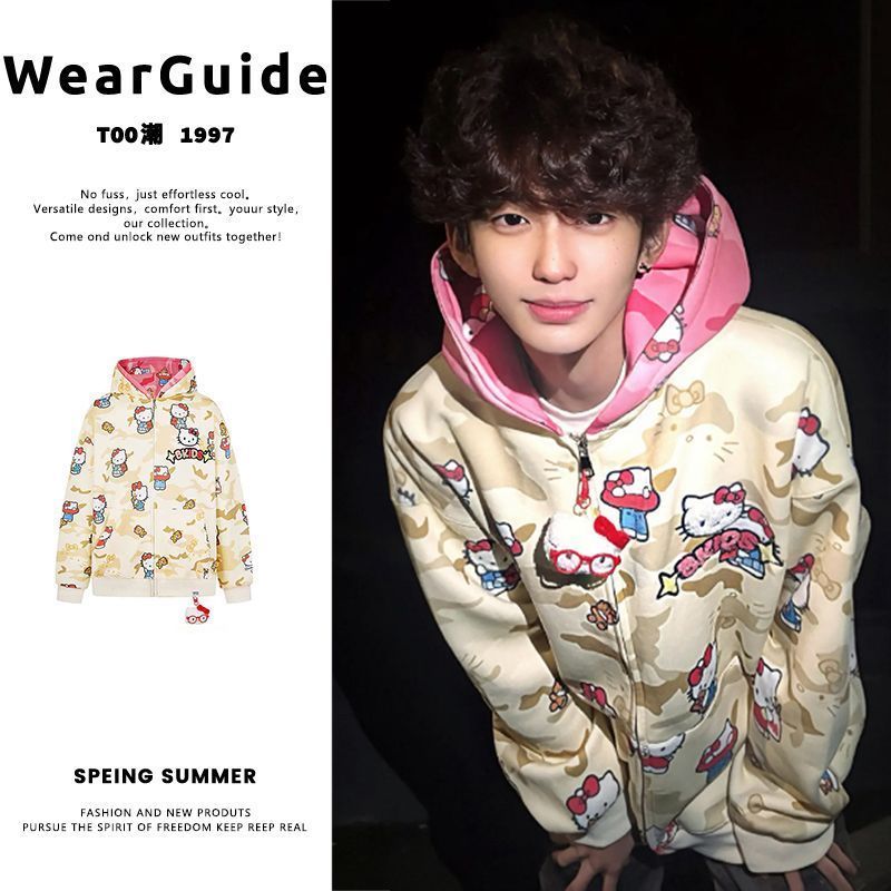 Ins New Hello Kitty Bapes Camo - Women'S Fashion Essentials のレビューと価格
