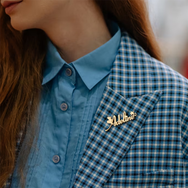 New Custom Name Brooch Letters - Women Fashion Logo Design のレビューと価格
