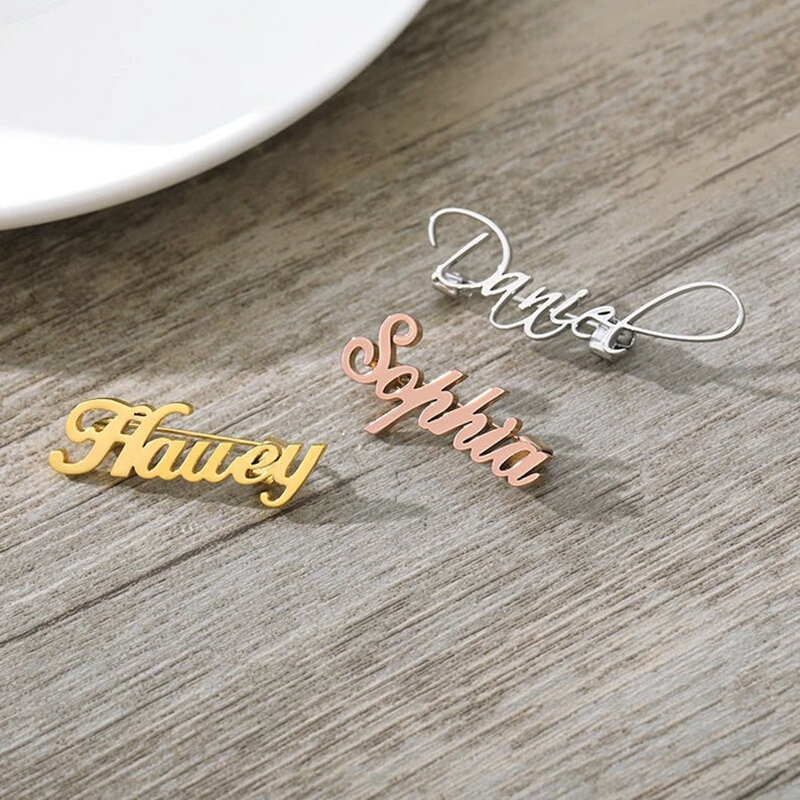 New Custom Name Brooch Letters - Women Fashion Logo Design のレビューと価格