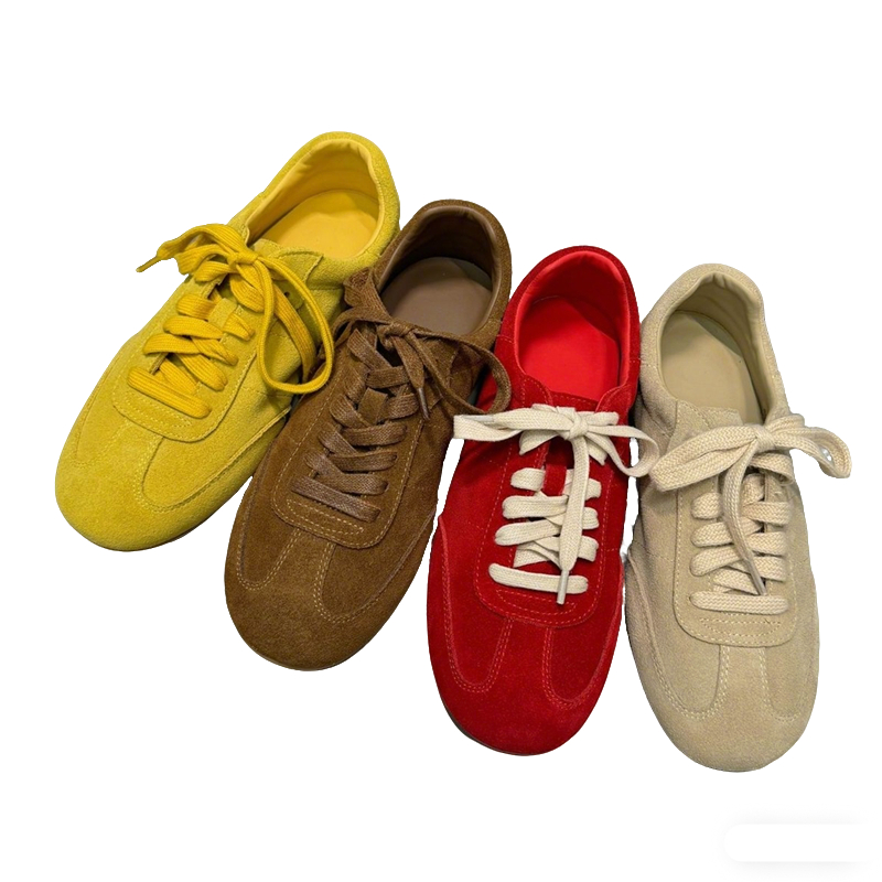 NORAZORA 4 Colors Cow Suede Le - Women'S Yellow Fashion Sneakers のレビューと価格
