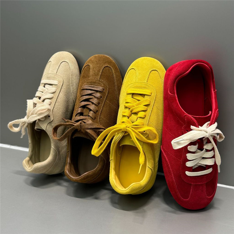 NORAZORA 4 Colors Cow Suede Le - Women'S Yellow Fashion Sneakers のレビューと価格