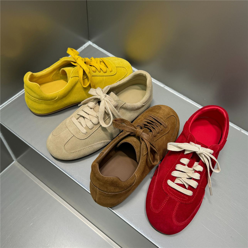 NORAZORA 4 Colors Cow Suede Le - Women'S Yellow Fashion Sneakers のレビューと価格