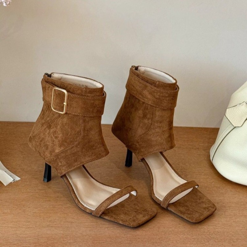 Retro Summer New Square Toe Op - Women'S Fashion Boots のレビューと価格