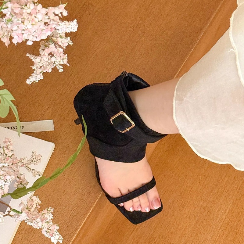 Retro Summer New Square Toe Op - Women'S Fashion Boots のレビューと価格