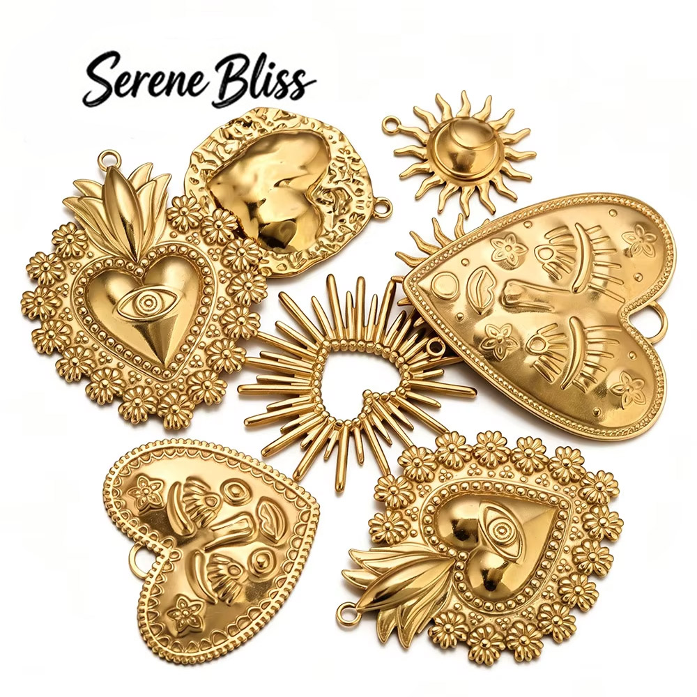 5pcs 304 Stainless Steel Sun L - Women Fashion Jewellery のレビューと価格