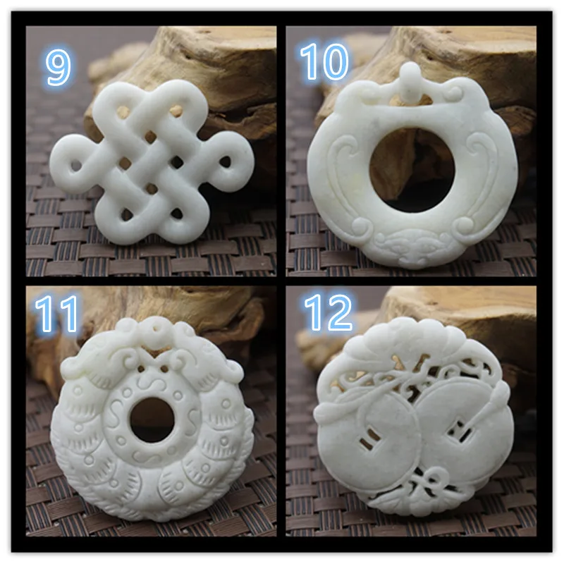 Natural White Jade Carved Luck - Women Fashion Jewellery のレビューと価格