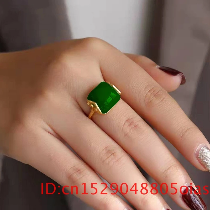 Natural Hetian Jade Ring Fashi - Women Fashion Jewellery のレビューと価格