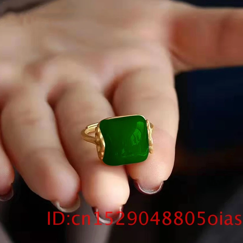 Natural Hetian Jade Ring Fashi - Women Fashion Jewellery のレビューと価格